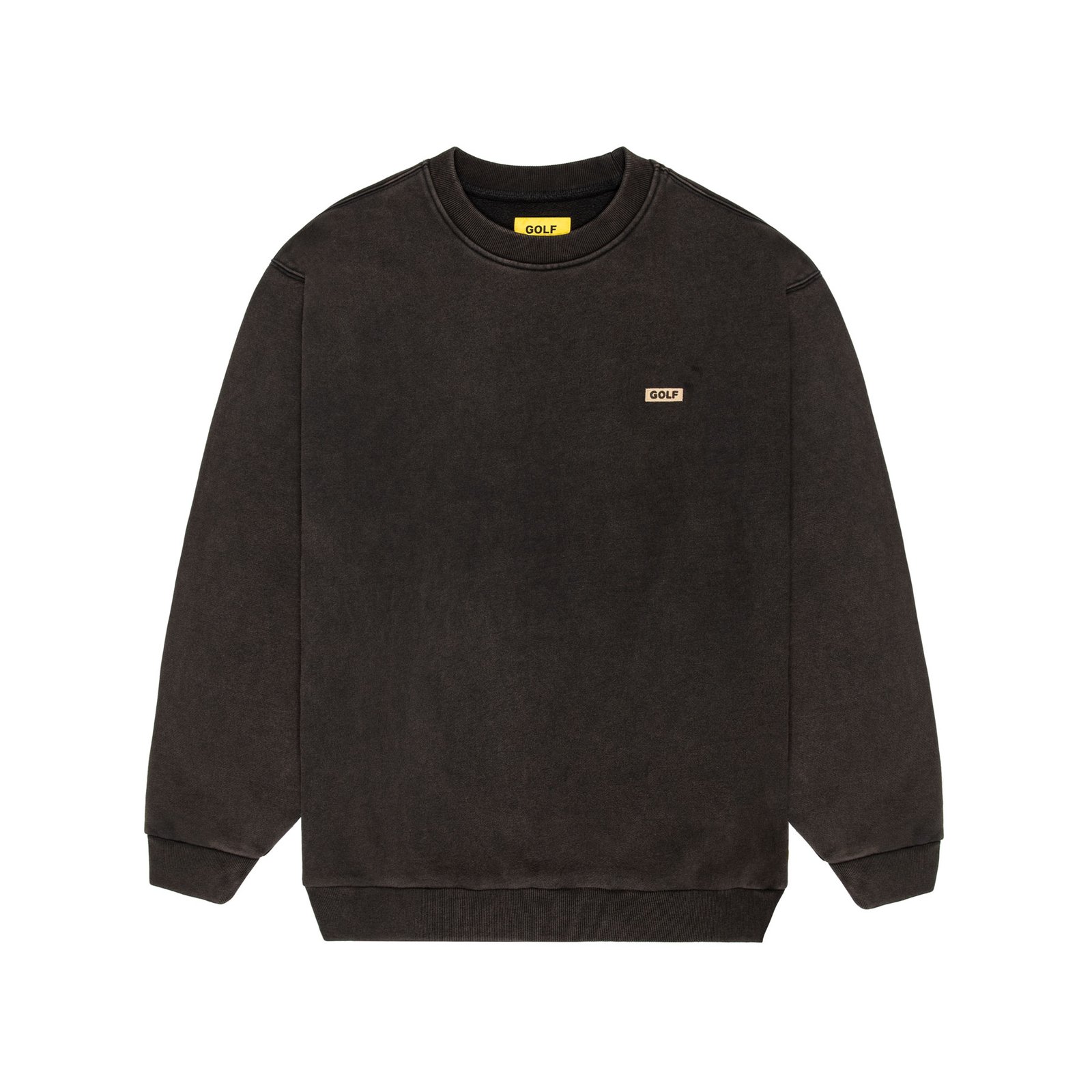 Washed Logo Crewneck Black