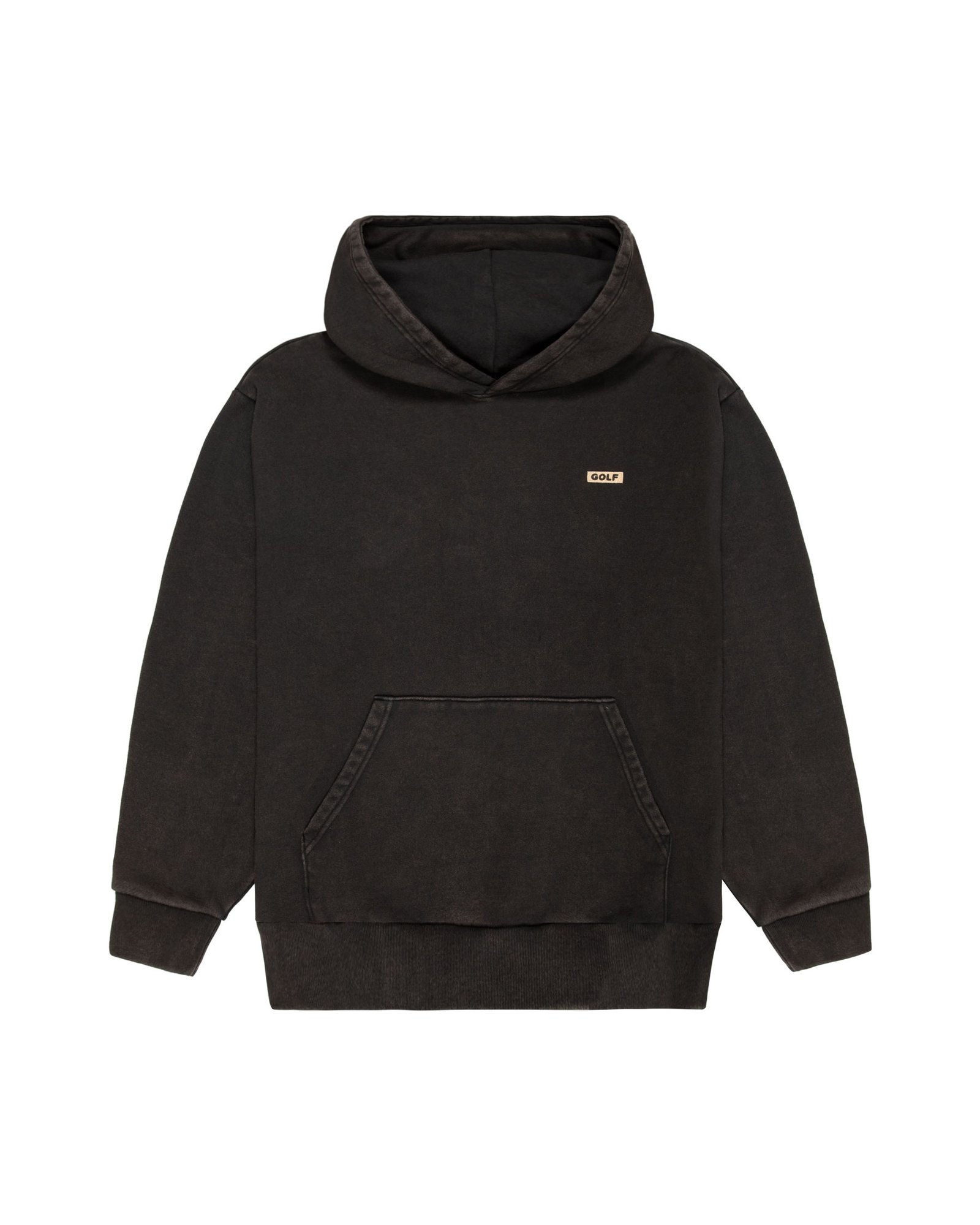 Washed Logo Hoodie Black